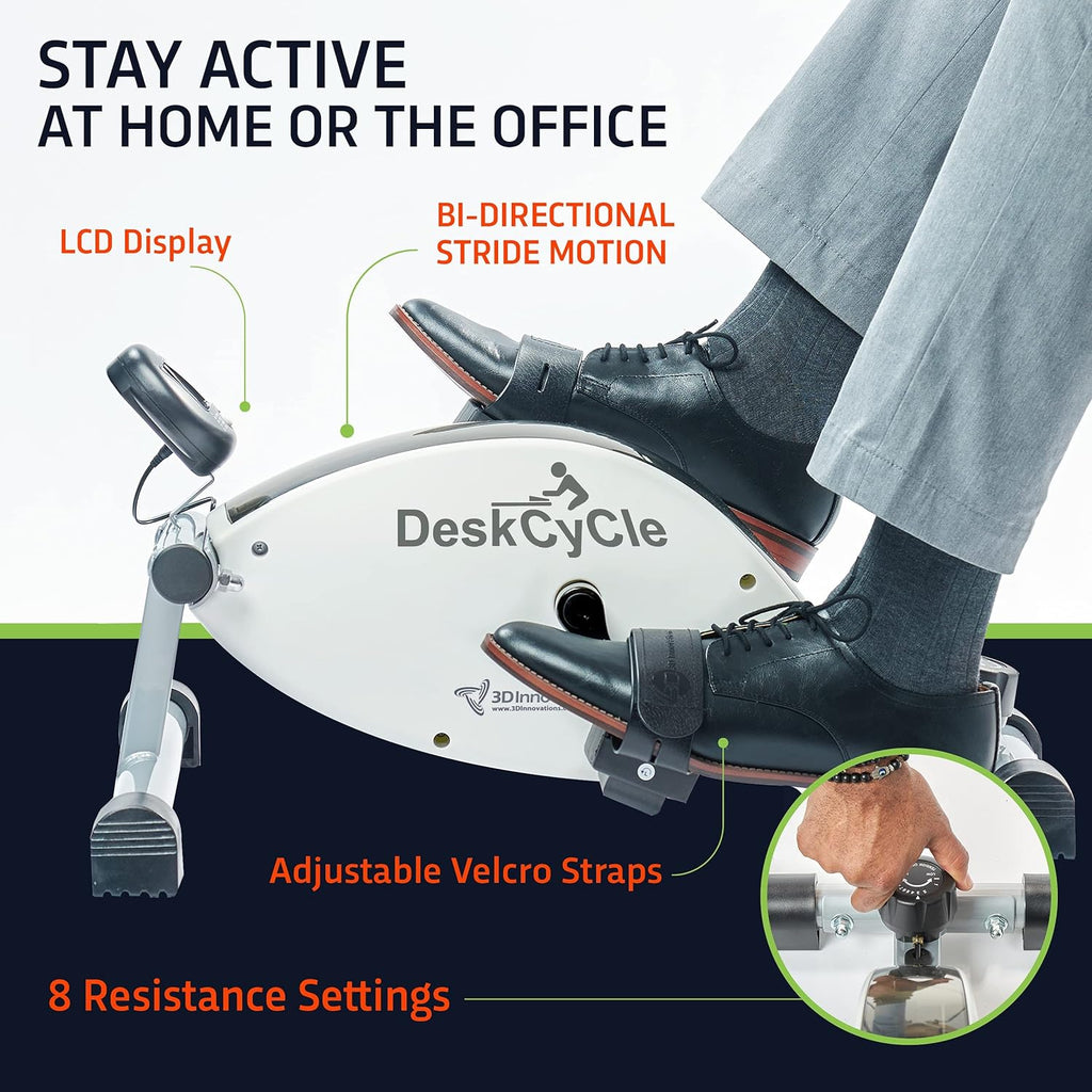 Under Desk Bike Pedal Exerciser with LCD Display O9039