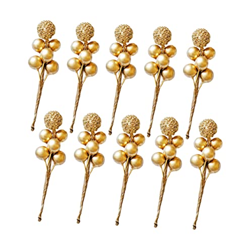 20 Pcs Red Berry Picks Artificial Christmas Decor L830