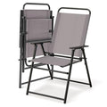 Portable Folding Chairs with Metal Frame & Armrest (4) U780821
