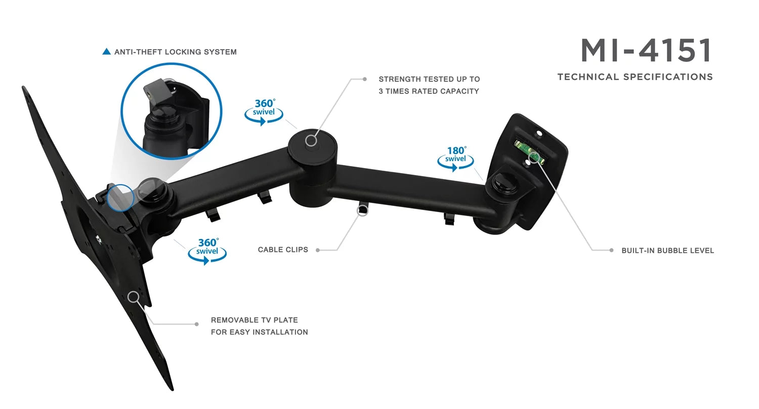 Full Motion TV Wall Mount for 13" to 42" TV R2829