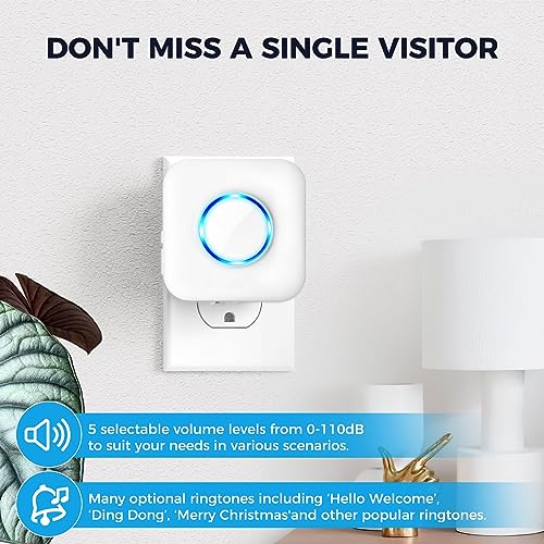 Wireless Doorbell Chime Extender with Receiver X956