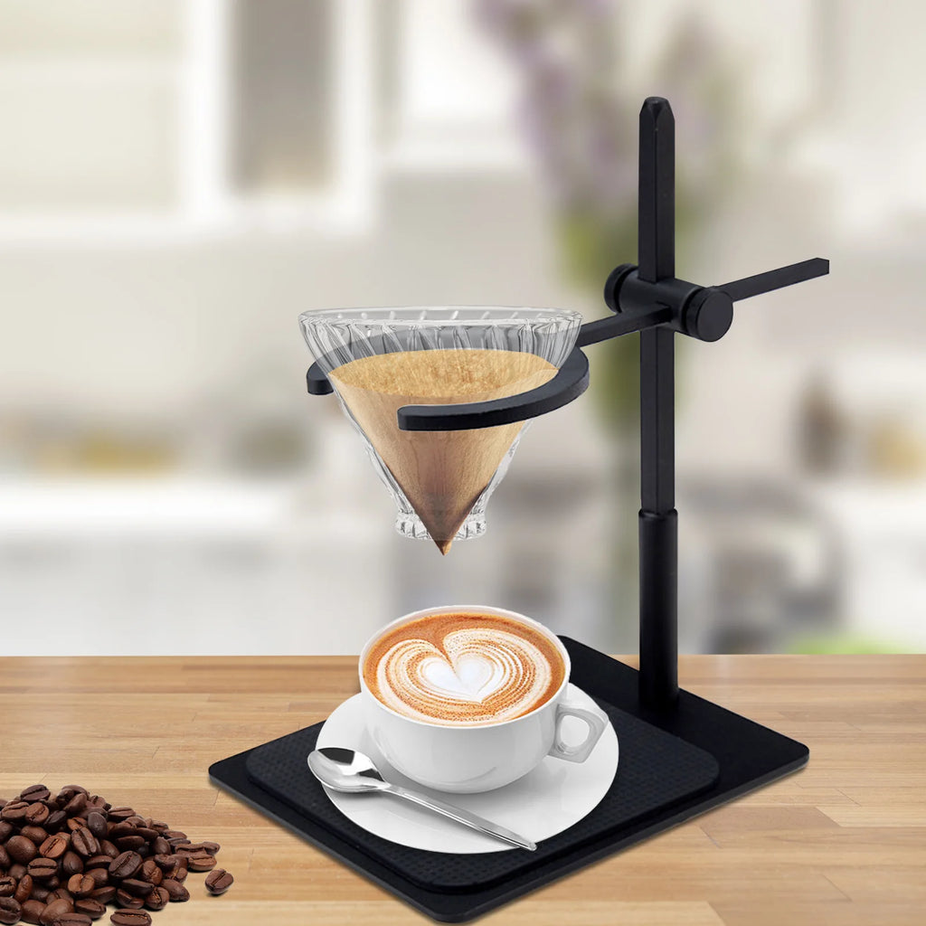 Black Adjustable Pour Over Coffee Stand U160