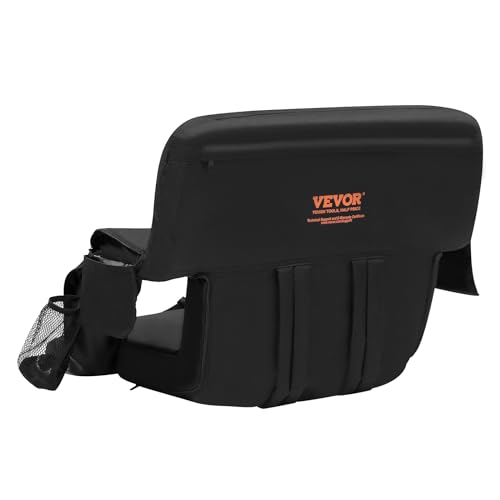 Wide Folding Padded Stadium Seat with Back Support K14910
