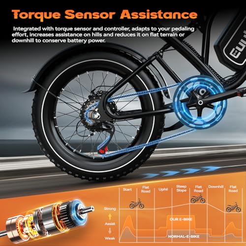 2000W Electric Bike with 48V Battery 20"x4.0" Fat Tires G555