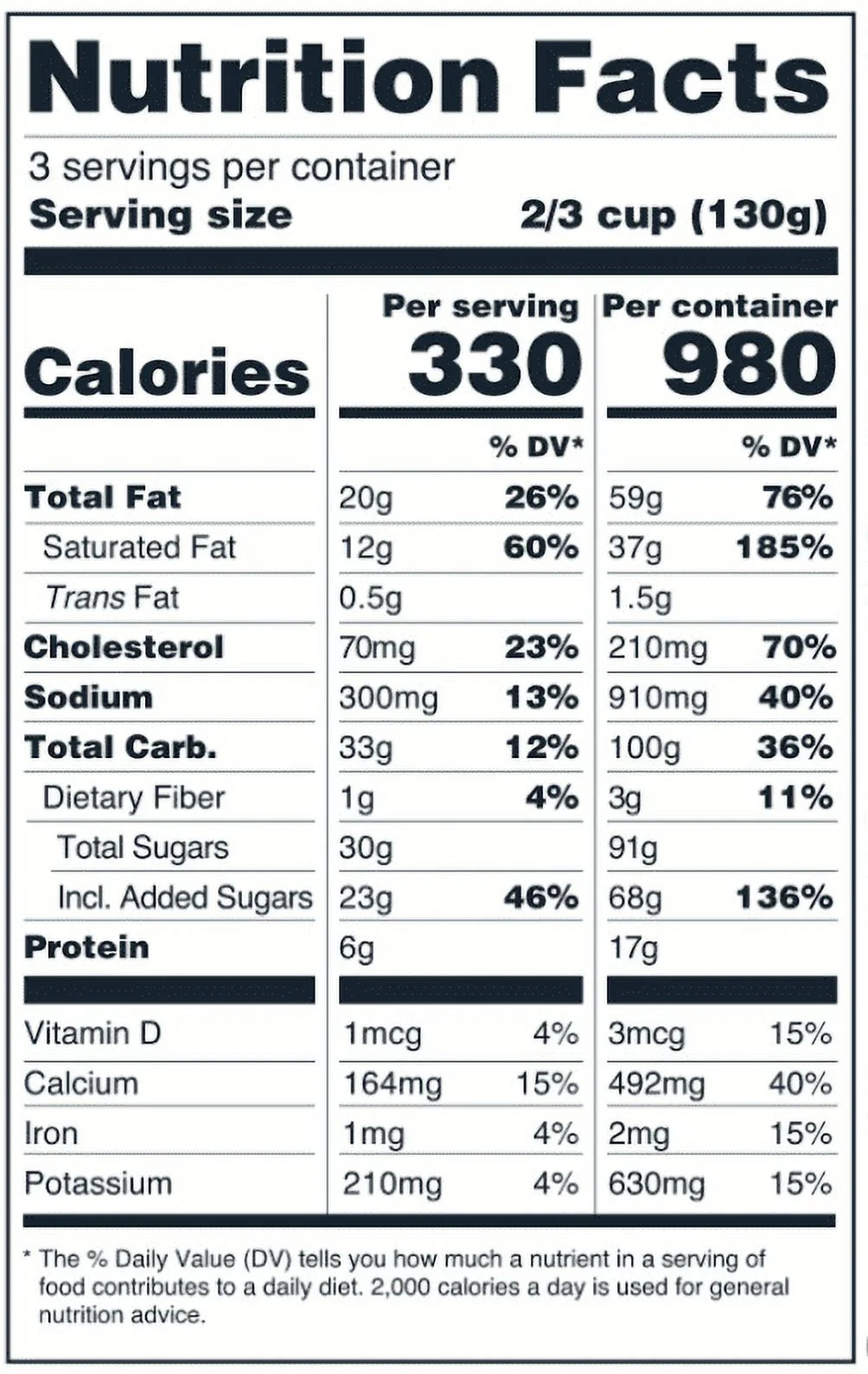 Sea Salt Cream & Cookies Ice Cream, 16 oz. (6 Ct) A354