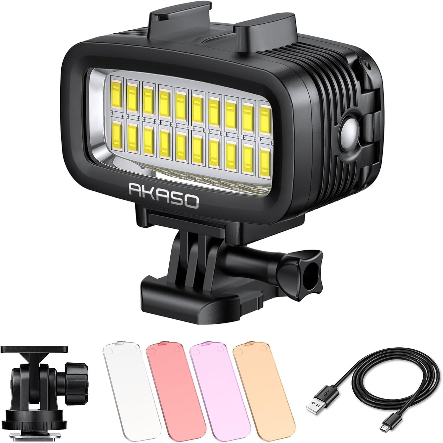 4K30FPS 20MP WiFi Action Camera Waterproof Diving Light C899375