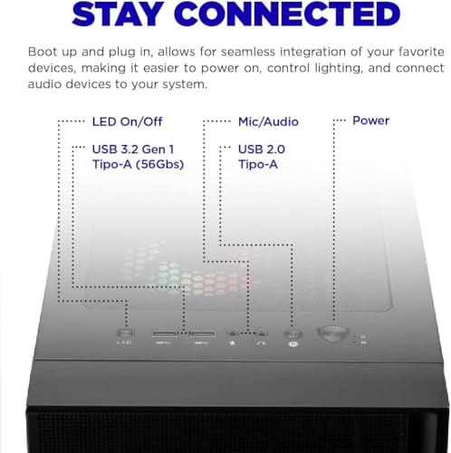 AMD Ryzen 5 5600G 16GB 512GB SSD Desktop Gaming Computer C15982