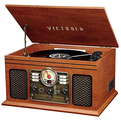 6-in-1 Bluetooth Record Player with Built-in Speakers H7033