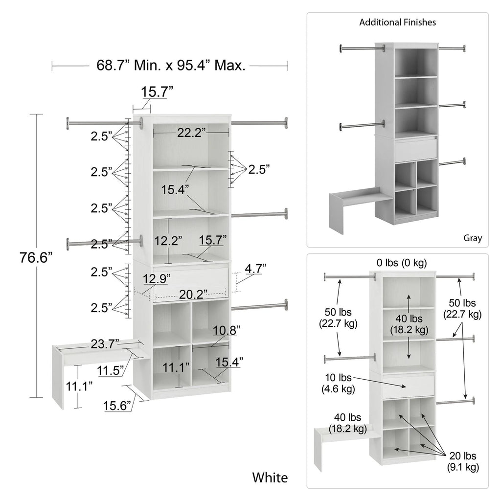 White Closet P624
