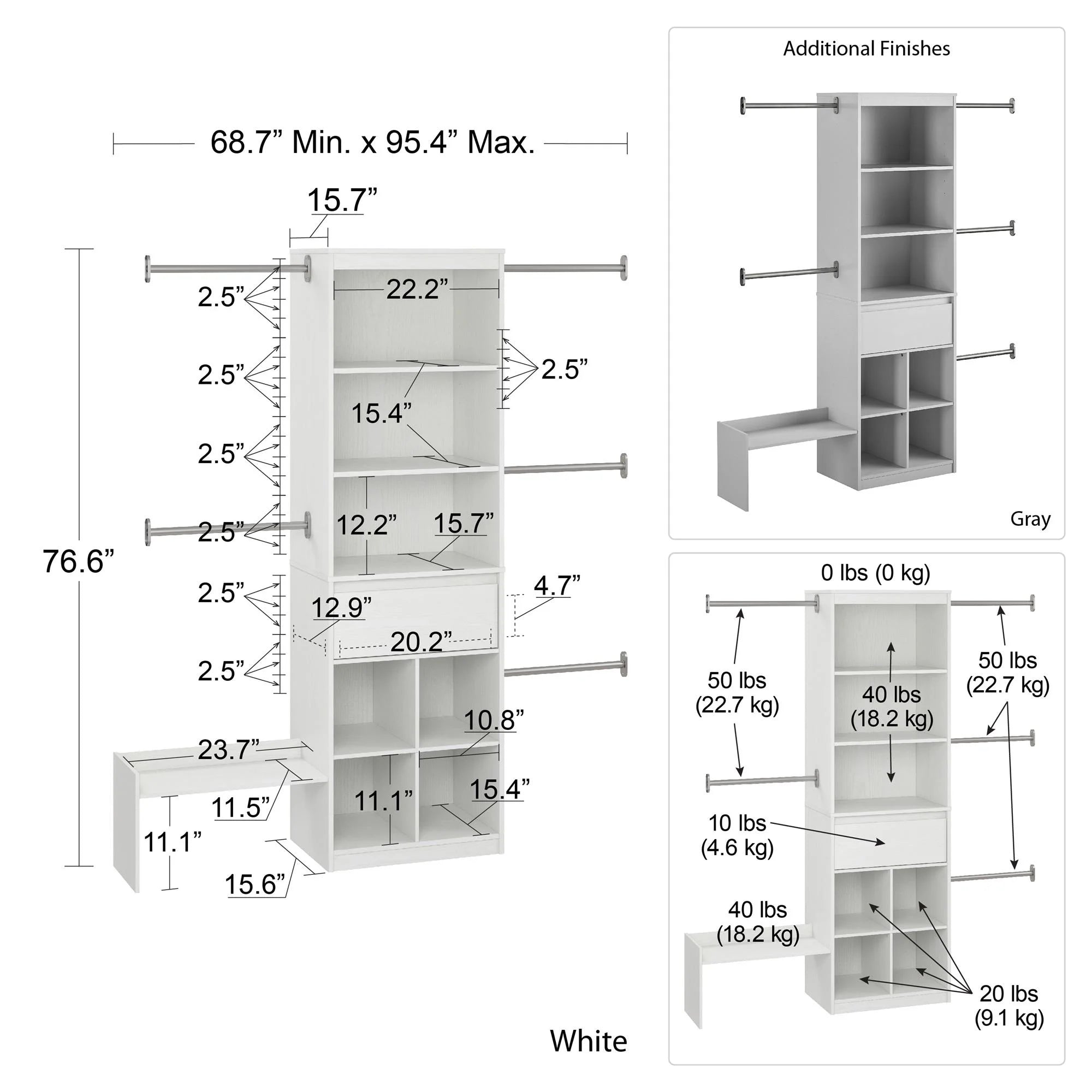 White Closet P624