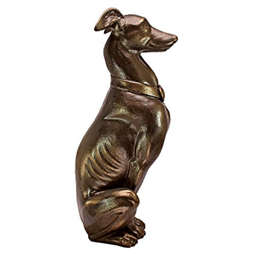 19 Inch Two Tone Stone Dog Statue Q180307