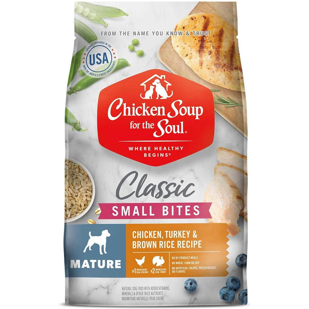 Chicken Turkey & Brown Rice Recipe Small Bites Dry Dog Food A749121