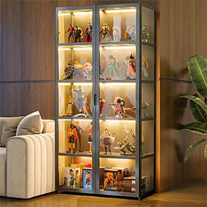 5-Tier Curio Display Cabinet with Acrylic Door X650