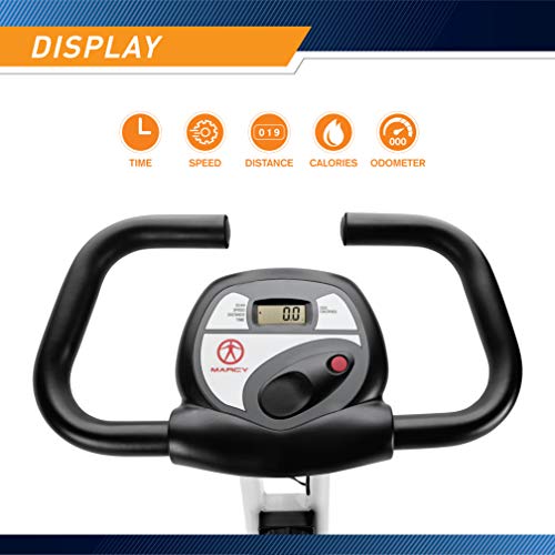 Foldable Upright Exercise Bike with Adjustable Resistance F7436