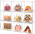 6Pack Clear Acrylic Storage Box with Magnetic Door U13811
