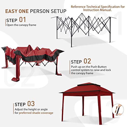 Beige 11x11 Pop Up Gazebo Tent with Mosquito Netting N48502
