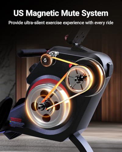 Magnetic Rowing Machine with Bluetooth, 350 LB Weight Capacity Z36857