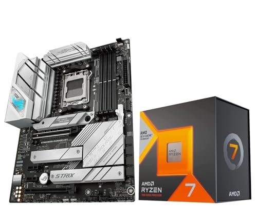 AMD Ryzen 7 7800X3D 8-Core 16-Thread Desktop Processor with ASUS ROG Strix B650E-F Gaming WiFi AM5 Gaming Motherboard L56432