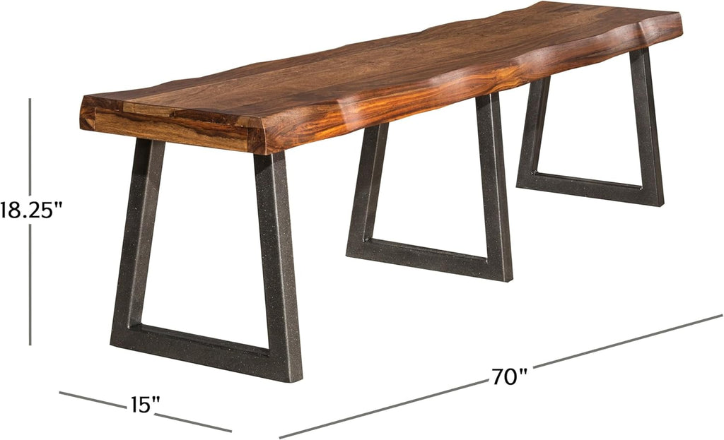 Gray Powder Coat Wood Rectangle Dining Table R390