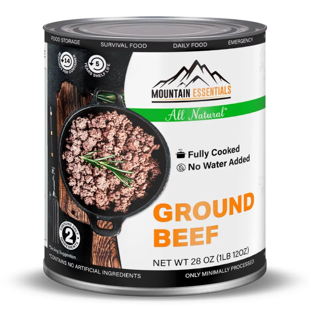 6 Cans Pack Canned Ground Beef 28 Ounce Cans Fully Cooked S671315