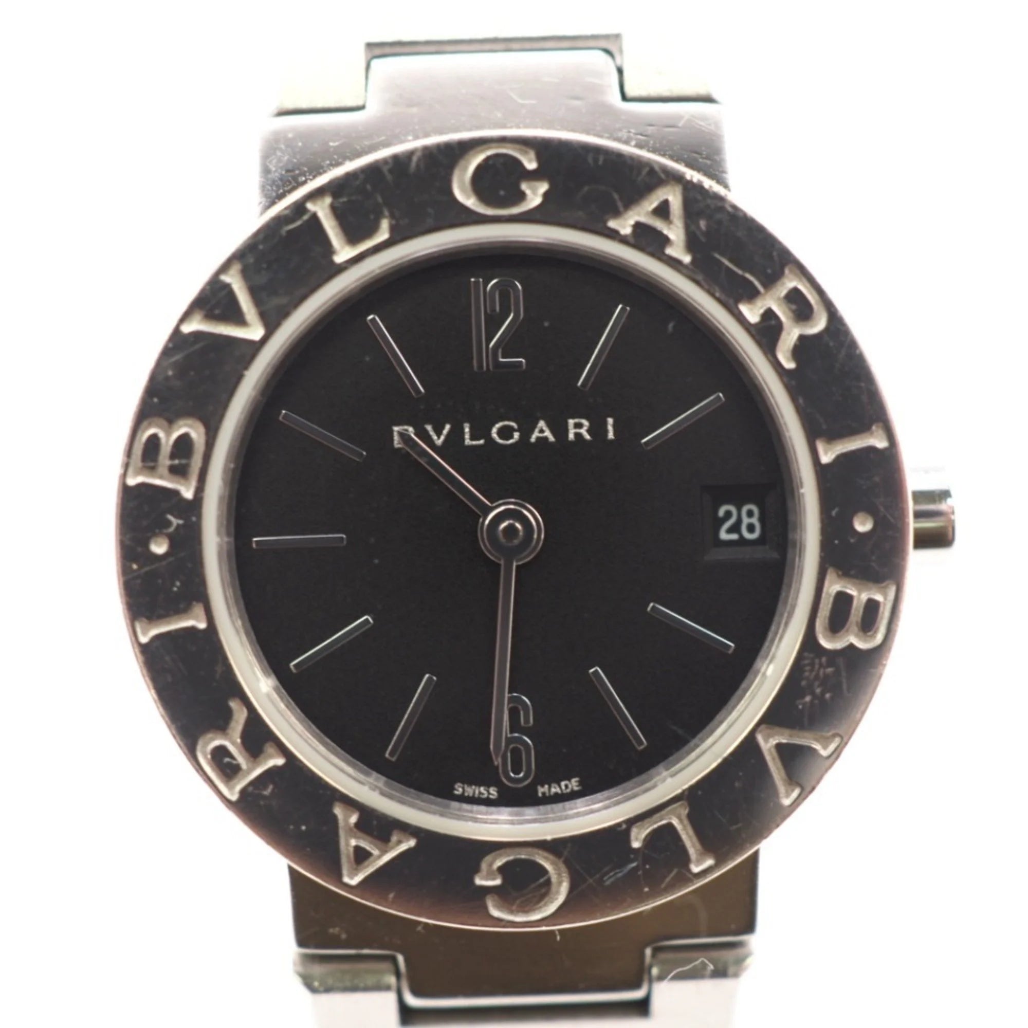 Pre-Owned Black Dial Silver Ladies Watch N60105