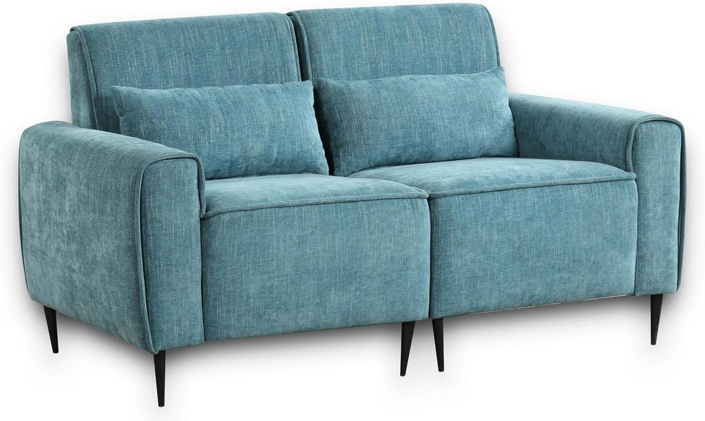 Blue Chenille Sofa Loveseat Set H95960
