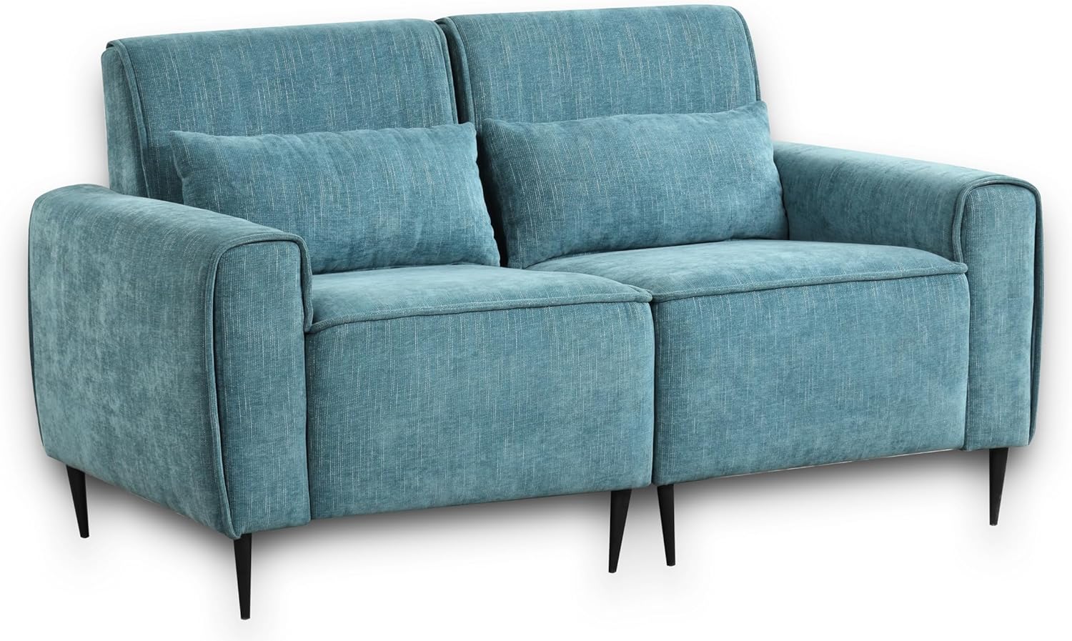 Blue Chenille Sofa Loveseat Set H95960