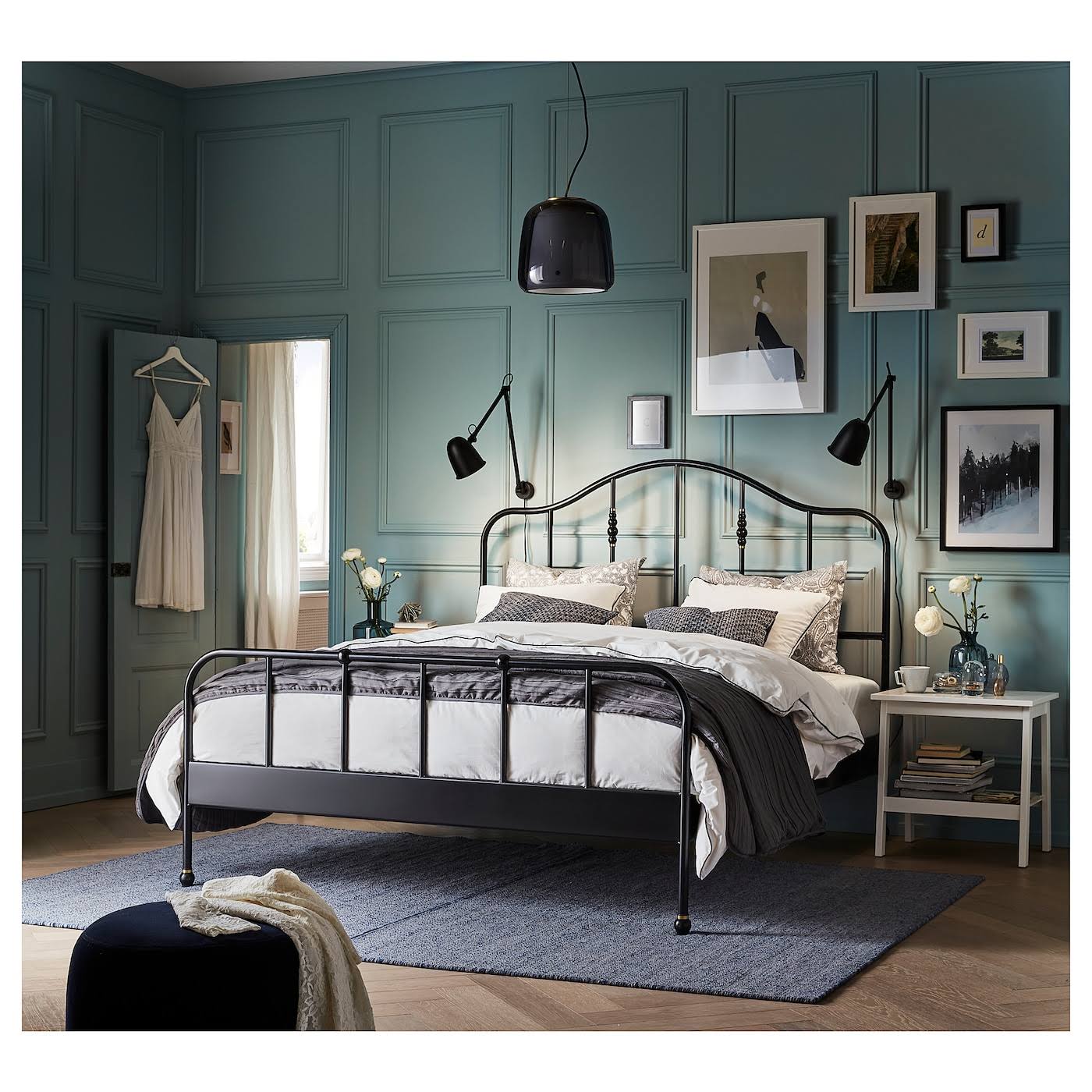Black King Bed Frame H24231