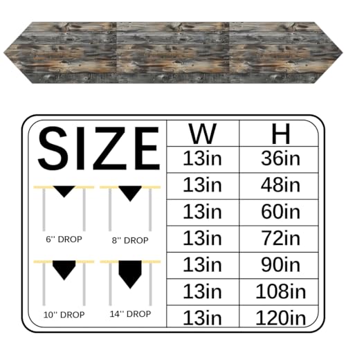 13x60 Inch Wood Table Runner A237599