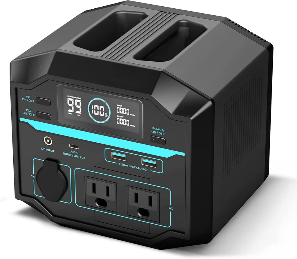 222Wh Portable Lithium Power Station with AC Outlets P561