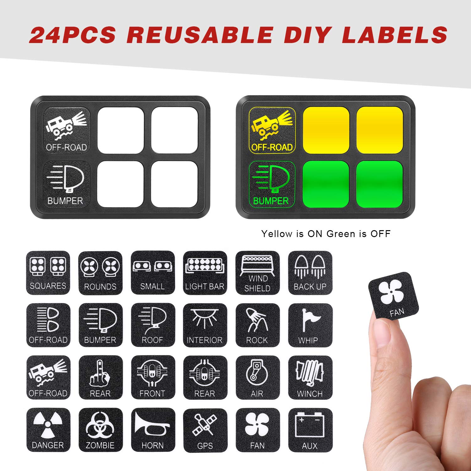6 Gang Switch Panel Kit Circuit Control Box U518