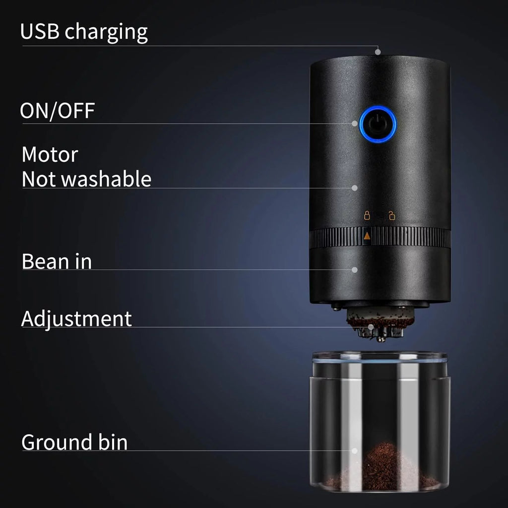 Small Cordless Electric Burr Coffee Grinder J537
