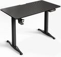 63 Inch L Shaped Electric Adjustable Height Desk Brown Walnut R8400