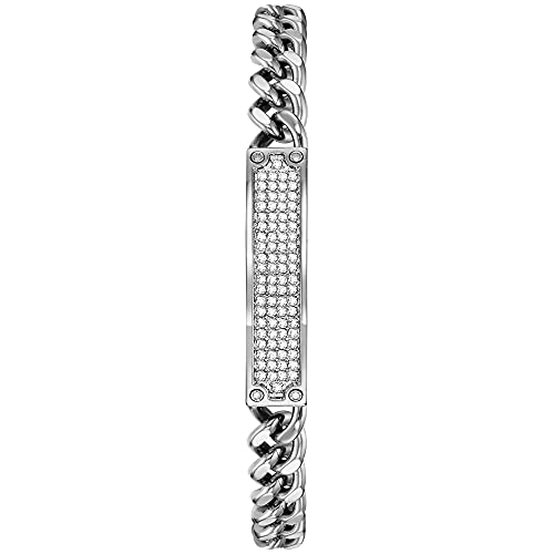 Crystal Accented Quartz Watch and ID Bracelet Gift Set R734