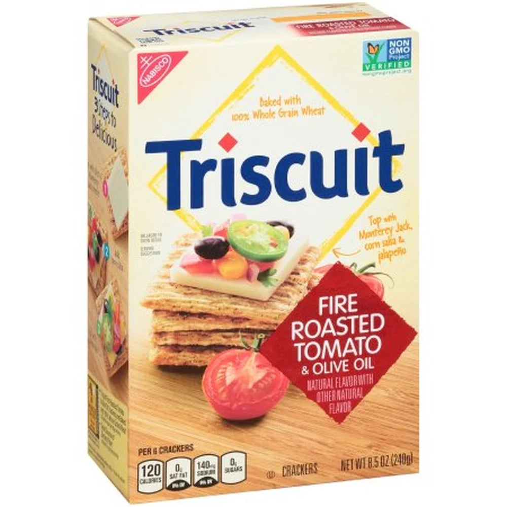 Fire Roasted Tomato & Olive Oil Crackers (Pack of 32) Q877