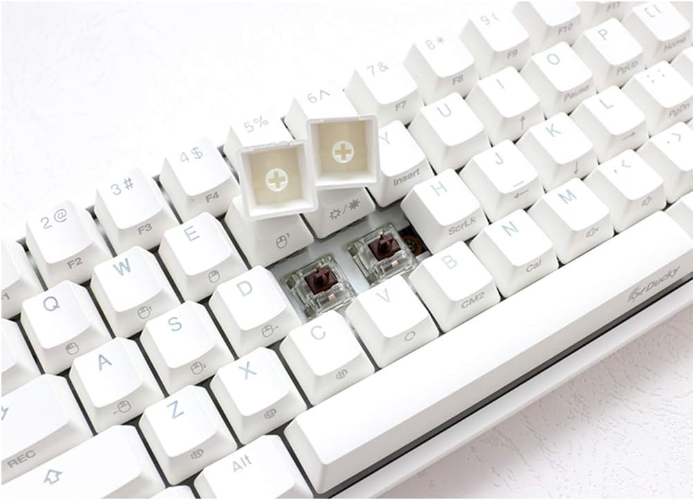 Pure White RGB LED 60% Double Shot PBT Mechanical Keyboard K1889