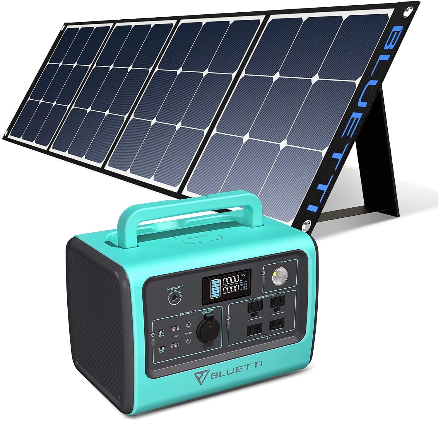 716Wh 700W Portable Power Station with 200W Solar Panel C1492