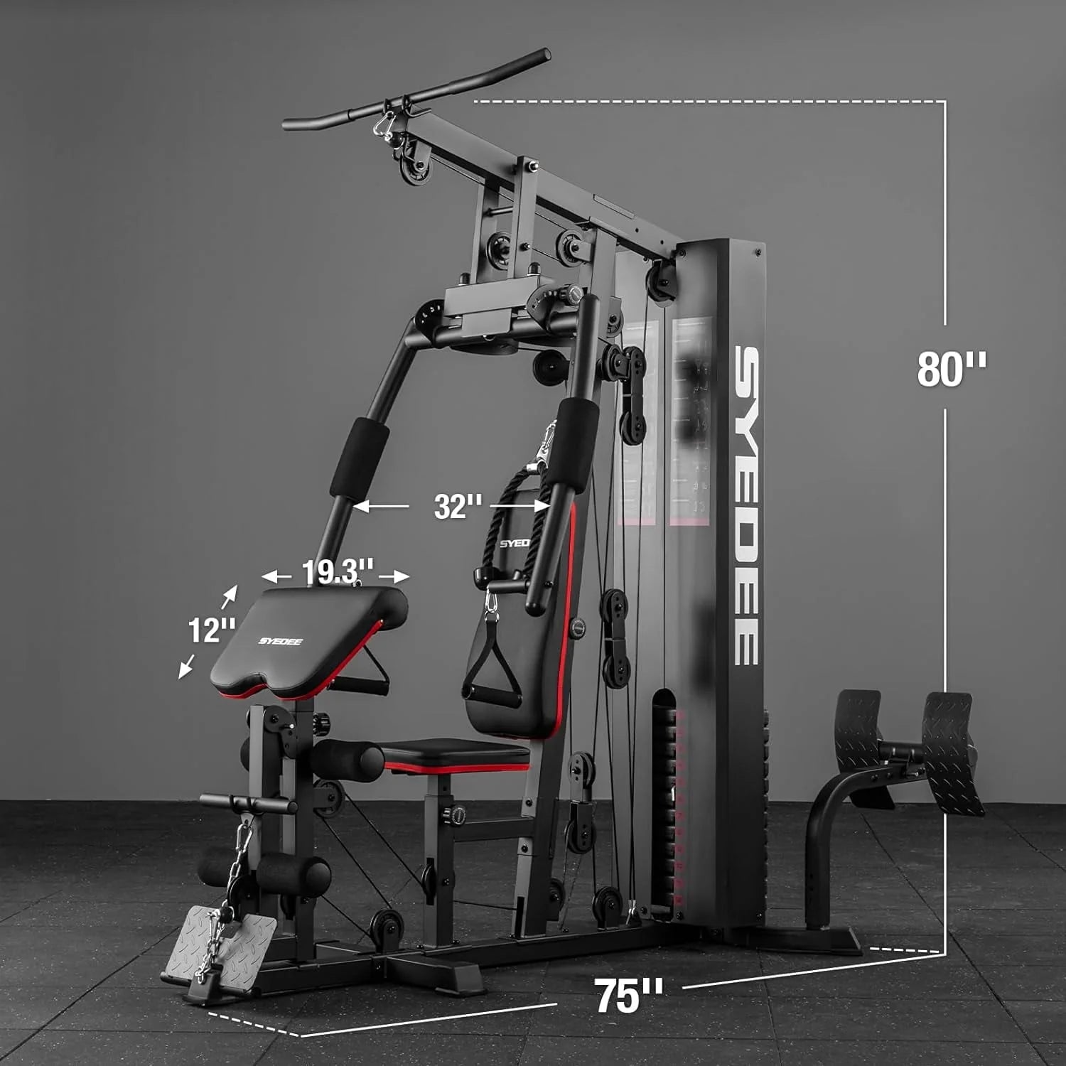 Home Gym Station with 150LBS Weight Stack D699