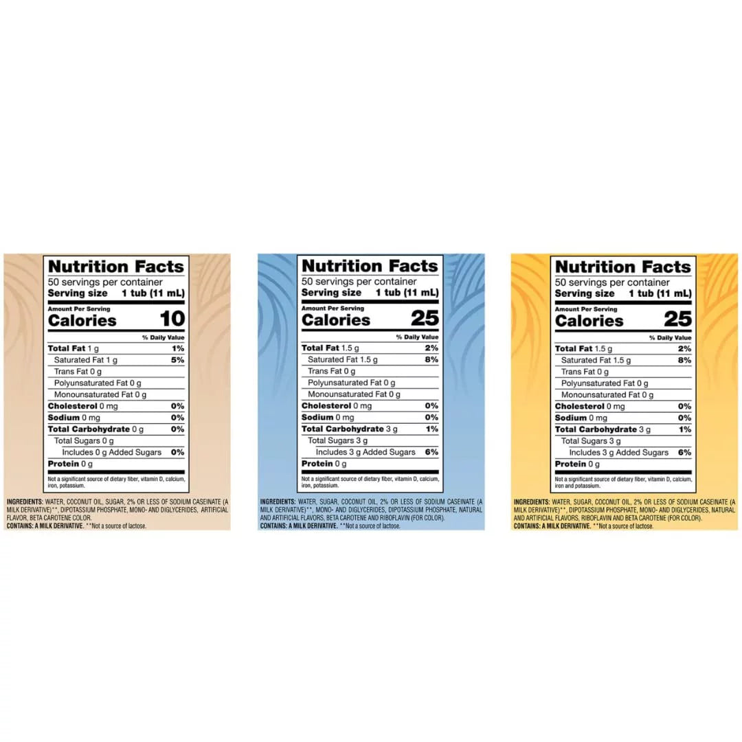 Liquid Non-Dairy Creamer Singles Variety Pack, Original, French Vanilla, & Hazelnut - Box Of 100 R203