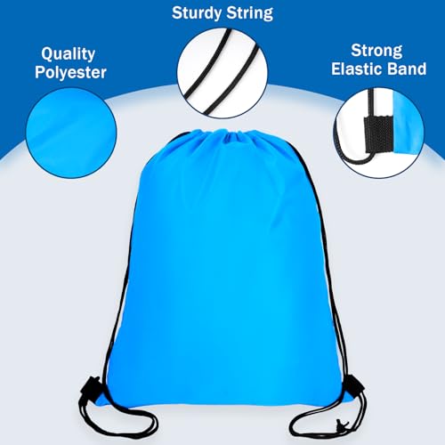 50 Pcs 10 Colors Nylon Drawstring Backpack P1981