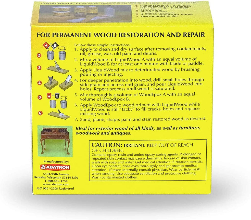 24 Oz Epoxy Resin Wood Restoration Kit X58386