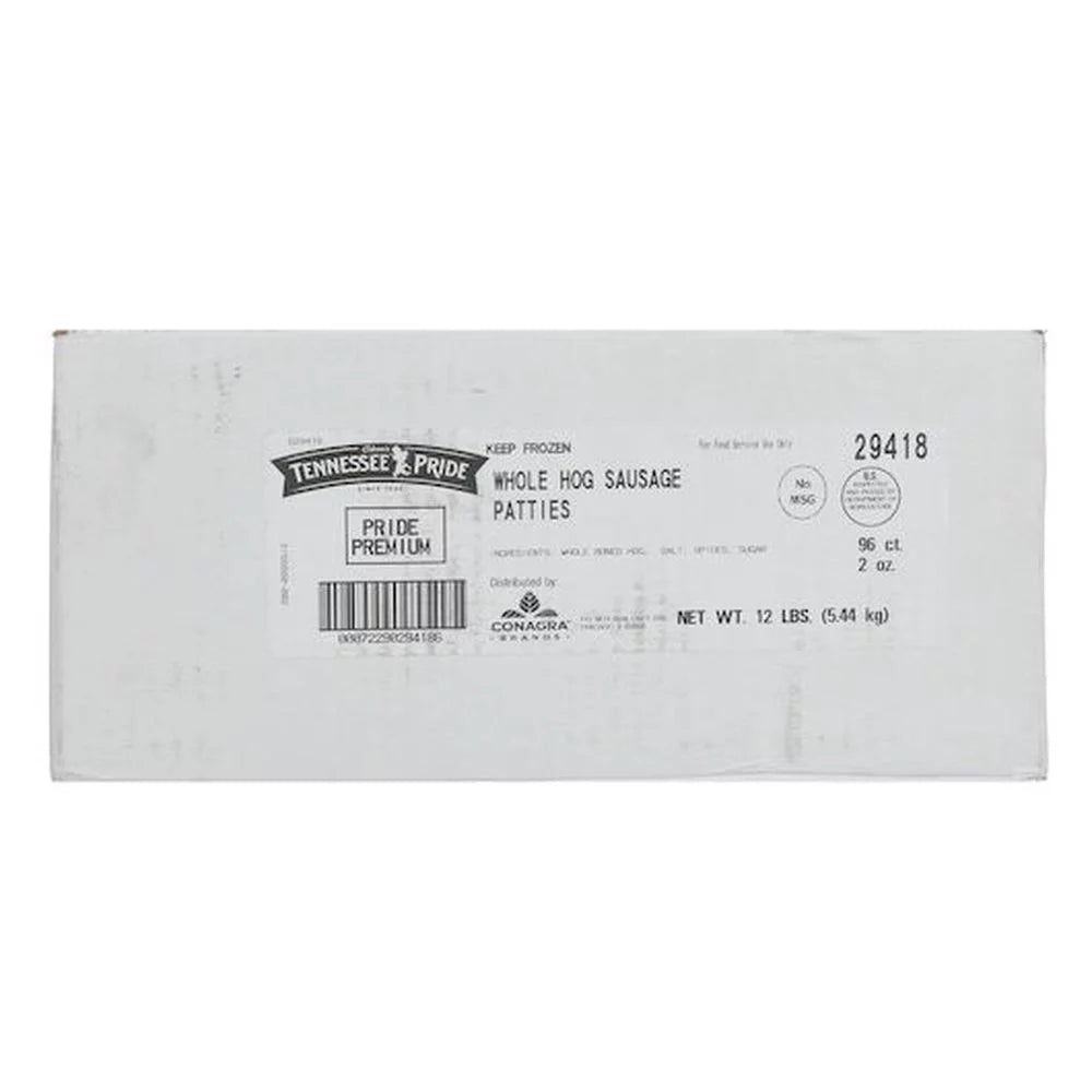12 Pound Mild Sausage Patty O6445
