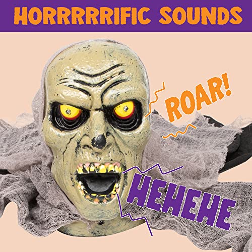 Zombie Halloween Decoration with Sound and Flashing Eyes D1510
