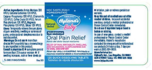 125 Count Baby Daytime Soothing Tablets S9973
