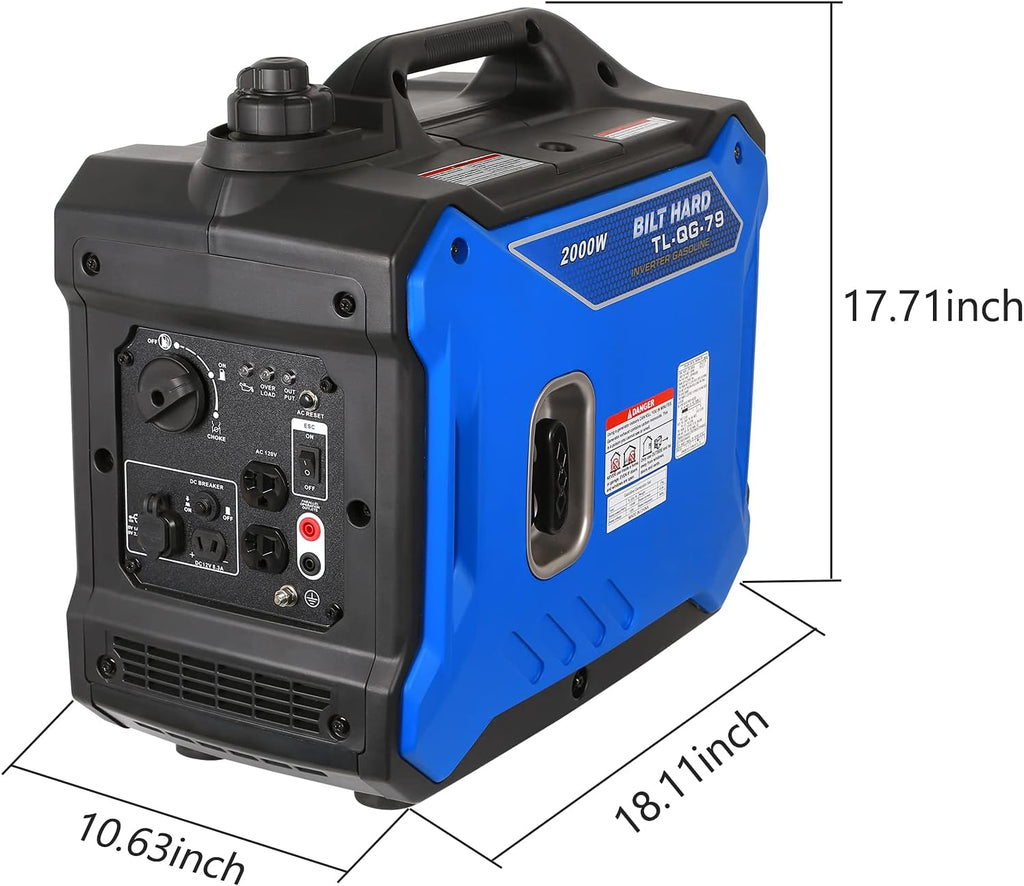Portable Inverter Generator 2000 Watt Gas Powered C2703