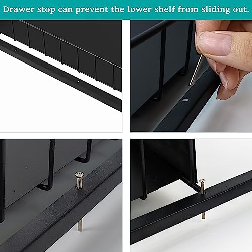 2-Pack Height Adjustable 2-Tier Pull Out Under Sink Organizer K38120