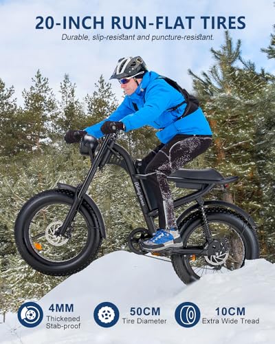1500W Electric Bike with Full Suspension, 20" Fat Tire, 31.2AH Battery Z65538
