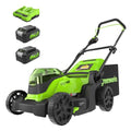 48V 17" Brushless Cordless Push Lawn Mower with 4.0Ah Batteries and Dual Port Rapid Charger R865