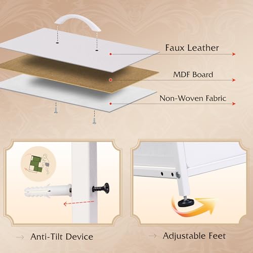 8 Drawer Fabric Dresser with LED Lights F453