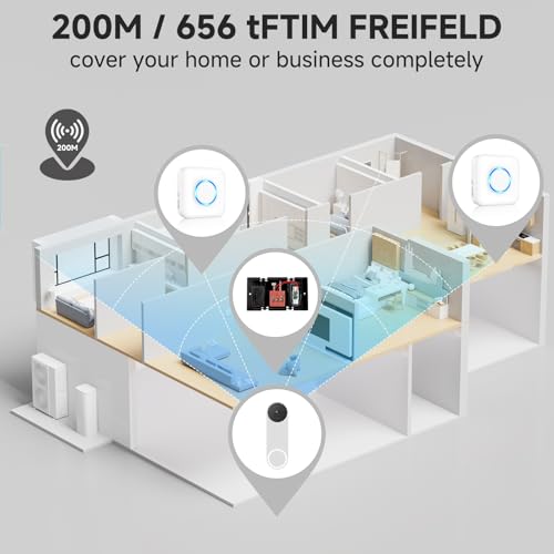 Wireless Doorbell Chime Extender with Receiver X956